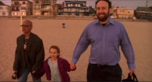 Joshua with his daughter and Debbie, after Debbie's release from prison.