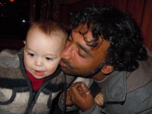 Fayaz with Lea's son Oliver