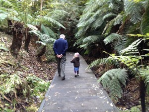 Astrid with her Grandpa