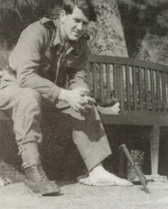 Lea's grandfather at the Danish border at the end of WWII