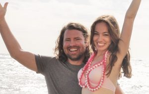 Jared and Sharry on their "babymoon" to Hawaii when Sharry was three months pregnant